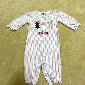“Addison” Christmas one piece